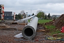 Mast aufgestellt (Foto: privat)