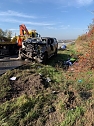 Explosionsgefahr auf der A 38 (Foto: privat)