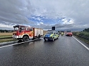 Unfall heute Abend auf der A 38 (Foto: S.Dietzel)