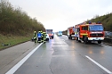 Unfall auf der A38 heute Nachmittag (Foto: Silvio Dietzel)