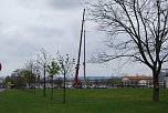 Mast aufgestellt (Foto: privat)