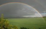 Wie unter einer Glocke befand sich die Landschaft zwischen Riestedt und Bahnhof Riestedt. (Foto: Jochen Miche) Wie unter einer Glocke befand sich die Landschaft zwischen Riestedt und Bahnhof Riestedt. (Foto: Jochen Miche)