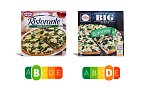 Spinat-Pizza gleich Spinat-Pizza? Weit gefehlt. Die Ristorante Pizza von Dr. Oetker enthält weniger Fett, weniger Salz, weniger Kalorien und deutlich mehr Gemüse als die Big Pizza Boston von Wagner. Mit dem Nutri-Score lässt sich das ausgewogenere Produkt sofort erkennen. (Foto: foodwatch) Spinat-Pizza gleich Spinat-Pizza? Weit gefehlt. Die Ristorante Pizza von Dr. Oetker enthält weniger Fett, weniger Salz, weniger Kalorien und deutlich mehr Gemüse als die Big Pizza Boston von Wagner. Mit dem Nutri-Score lässt sich das ausgewogenere Produkt sofort erkennen. (Foto: foodwatch)