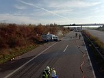 Explosionsgefahr auf der A 38 (Foto: privat)
