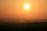 Sonnenuntergang - fotografiert vom Hainer Berg (Foto: Christoph Keil)