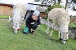 Alina Kroll ist die Gr&uuml;nderin und Betreiberin von Unstrut-Lamas (Foto: Eva Maria Wiegand)