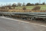 Autobahnunfall heute Vormittag (Foto: Feuerwehr Heringen/Silvio Dietzel)