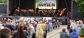 Das Loh-Orchester spielte am Freitagabend Filmmusik auf dem Petersberg. 