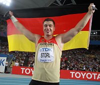 Er wird in einer Woche "gejagt": Weltmeister David Storl Bild: Er wird in einer Woche "gejagt": Weltmeister David Storl