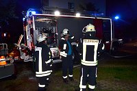 Bild: Feuer gel&ouml;scht, erste Verschnaufpause.