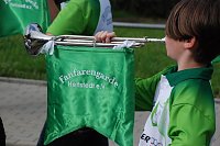 Bild: So spielt ein Mitglied der Fanfarengarde. Was das Instrument verlie&szlig;, war h&ouml;renswert.
