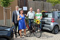 Bild: E-Tankstelle f&uuml;r Autos und Fahrr&auml;der