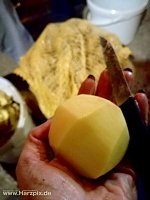 Kartoffelscheibenessen Bild: Kartoffelscheibenessen
