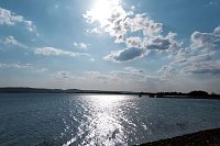Bild: Abends am Stausee