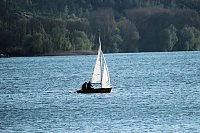 Bild: Abends am Stausee