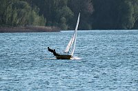 Bild: Abends am Stausee
