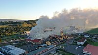 Bild: Feuer im Gel&auml;nde der NDH Entsorgungsbetreibergesellschaft