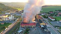 Bild: Feuer im Gel&auml;nde der NDH Entsorgungsbetreibergesellschaft