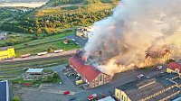 Bild: Feuer im Gel&auml;nde der NDH Entsorgungsbetreibergesellschaft