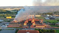 Bild: Feuer im Gel&auml;nde der NDH Entsorgungsbetreibergesellschaft