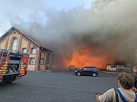 Bild: Feuer im Gel&auml;nde der NDH Entsorgungsbetreibergesellschaft