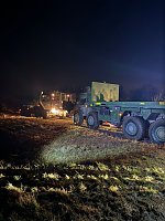 Bild: Unimog-Bergung auf schlammigem Weg