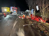 Bild: Schwerer Unfall auf der A38 bei Wallhausen