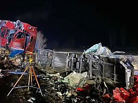 Bild: Schwerer Unfall auf der A38 bei Wallhausen