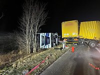 Bild: Schwerer Unfall auf der A38 bei Wallhausen