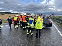 Bild: Unfall heute Abend auf der A 38