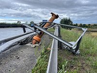 Bild: Unfall heute Abend auf der A 38