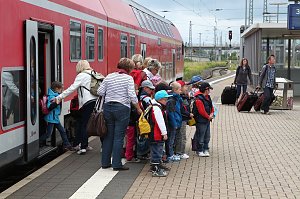 Unterwegs mit dem Zuckertütenzug