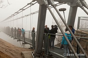 Auf der längsten Hängebrücke der Welt