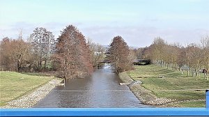G&auml;hnende Leere im Stausee Kelbra