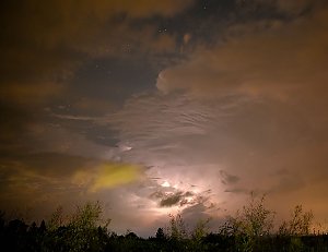 Unwetter letzte Nacht