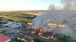 Feuer im Gel&auml;nde der NDH Entsorgungsbetreibergesellschaft