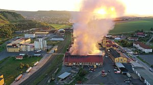 Feuer im Gel&auml;nde der NDH Entsorgungsbetreibergesellschaft