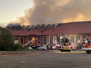Feuer im Gel&auml;nde der NDH Entsorgungsbetreibergesellschaft