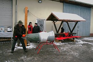 Weihnachtsbäume zum Advent in Kelbra