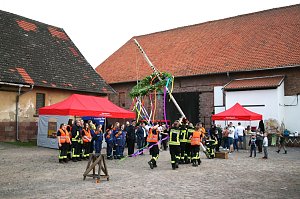 Maibaum gesetzt