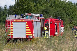 Ein ausgebrannter Wagen mit einer Leiche wurde heute bei Nordhausen gefunden