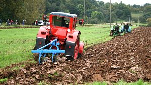 Landwirt Friedrich Wilhelm Steinemann aus Berga voll im Einsatz