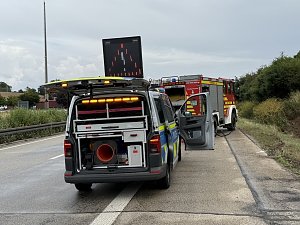 Unfall auf der Autobahn