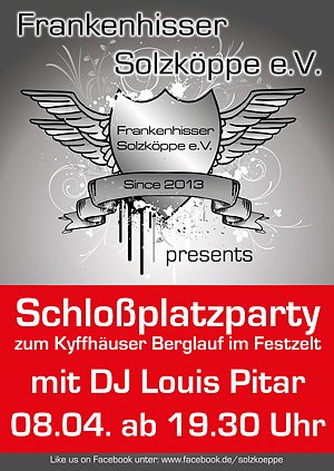 Bild: Schlossplatz-Party zum Kyffh&auml;user-Berglauf