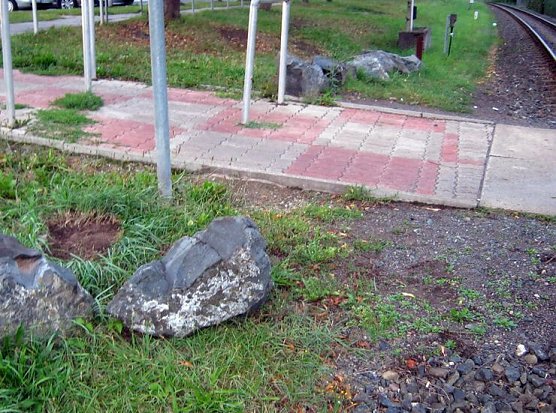 Irrsinn auf Schienen (Foto: Polizei) Irrsinn auf Schienen (Foto: Polizei)