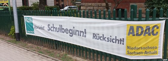 Das noch intakte Spannband in Sangerhausen. (Foto: Polizei)