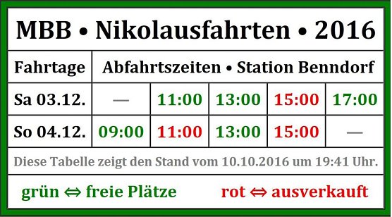 Fahrplan (Foto: privat)