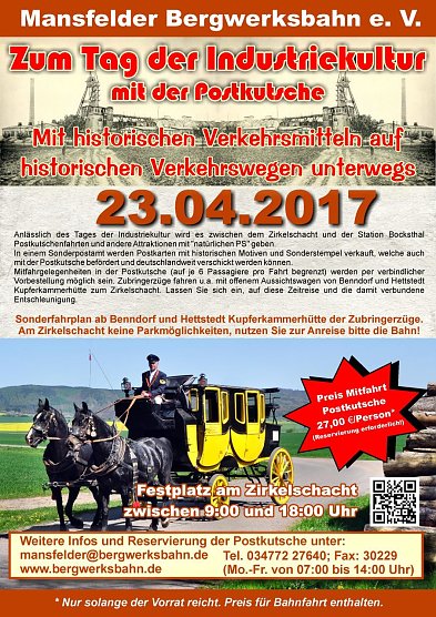 Plakat Tag der Industriekultur (Foto: Mansfelder Bergwersbahn)