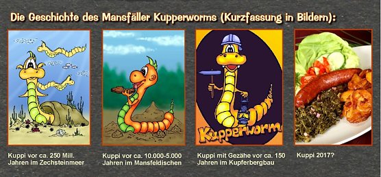 Geschichte des Kupperworms (Foto: Mansfelder Bergwersbahn) Geschichte des Kupperworms (Foto: Mansfelder Bergwersbahn)