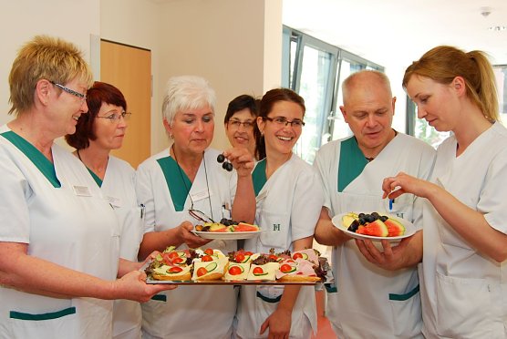 Frühstück für Pflegekräfte in Eisleben (Foto: Gabriele Lakomy) Frühstück für Pflegekräfte in Eisleben (Foto: Gabriele Lakomy)